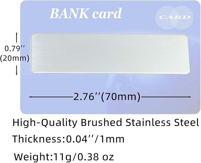 Stainless Steel Custom Silver Name Tags With Pin or Magnet Adhesive tape, Metal Personalized Customizable Name Tags,Metal Name Tag for Cops, nurses, doctors,Teachers,Employee,Workers(Silver)