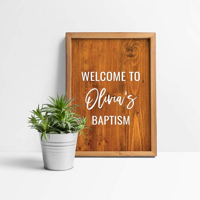 Andaz Press Personalized Extra Large Wedding Easel Board Party Sign, 12x18-inch, Rustic Barn Wood, Your Text Here, 1-Pack, Custom