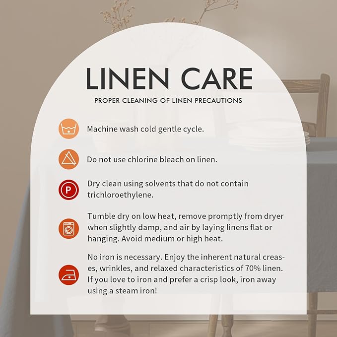 MIULEE Linen Cotton Blend Tablecloth Rectangle, Luxury Waterproof Stain Resistant Durable Farmhouse Oblong Table Cloth for Dining Party Christmas Weddings Birthday, 52 x 84 inch, Navy Blue
