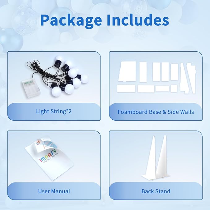 imprsv Marquee Numbers Large 46th-Birthday Decorations: 4ft Light Up Number Party Decor 46 Year Old 64th Birthday Decoration Backdrop 64 Anniversary Cardboard Big Mosaic Balloon Frame Number 46