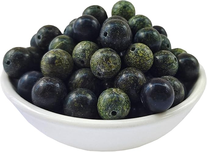 Stone Beads 6mm 140pcs Curbstone Jasper Beads Round Loose Gemstones Beads for Bracelet Necklace Jewelry Making (6mm, 60608 Curbstone Jasper)