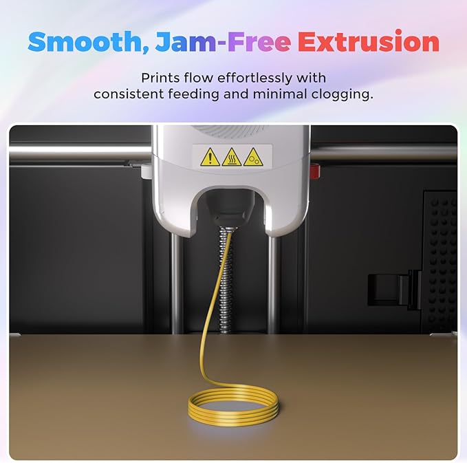Flashforge 3D Printer Filament Silk PLA 1.75mm 1kg Spool-Dimensional Accuracy +/- 0.02mm (Gold)