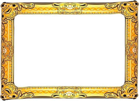 Inflatable Frame for Photo Booth and Selfies Parties Celebrations 31.5 x 23.5 (Gold)