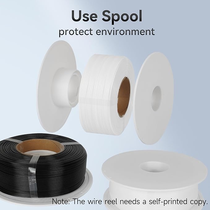 Kingroon PLA Filament 1.75mm Without Tray 3D Printer Filament 1kg PLA Filament Dimensional Accuracy +/- 0.02mm,Fit Most FDM Printer,White