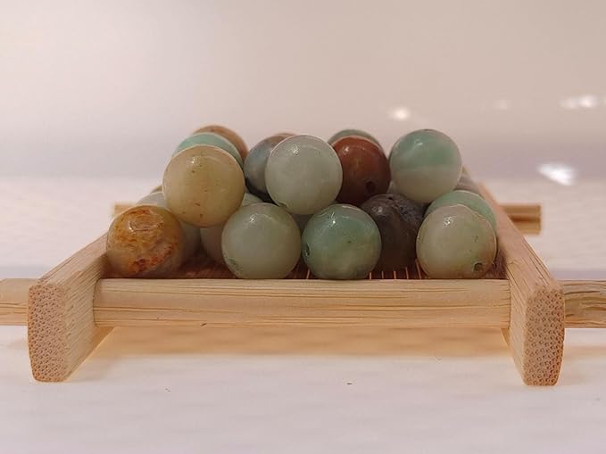 Stone Beads 8mm 100pcs Amazonite Beads Round Loose Gemstones Beads for Bracelet Necklace Jewelry Making (8mm, 60810 Amazonite)