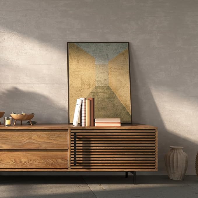 KTKDE A2 Picture Frame Walnut Woodgrain Display 16.5x23.4 inch Poster Frames Vertical & Horizontal Wall Hanging Large Picture Frame for Photos and Artwork - Perfect for best gifts and Home Decor