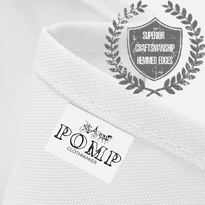Pomp Black 70" x 70" Poplin Polyester Tablecloth (4 Pack) | Wrinkle + Stain Resistant Easy Care Premium Fabric | Fits Square or Round Table