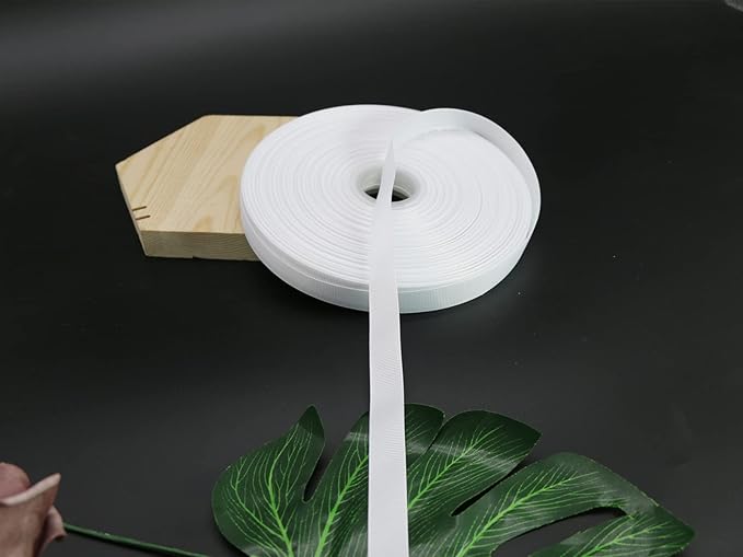 Jesep One Roll 100 Yards 5/8" Soild Grosgrain Ribbon Boutique Gift Wrapping Package Ribbon, DIY Crafts Bow Hair Headband Accessories Assorted Ribbon #29(5/8" 15mm, White)