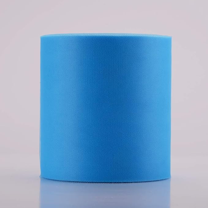 Tulle Rolls 6” by 100 Yards (300 feet) Tulle Roll Spool Fabric for DIY Tutu Skirts Wedding Baby Shower Crafts Decorations Party Supplies (Light Blue)