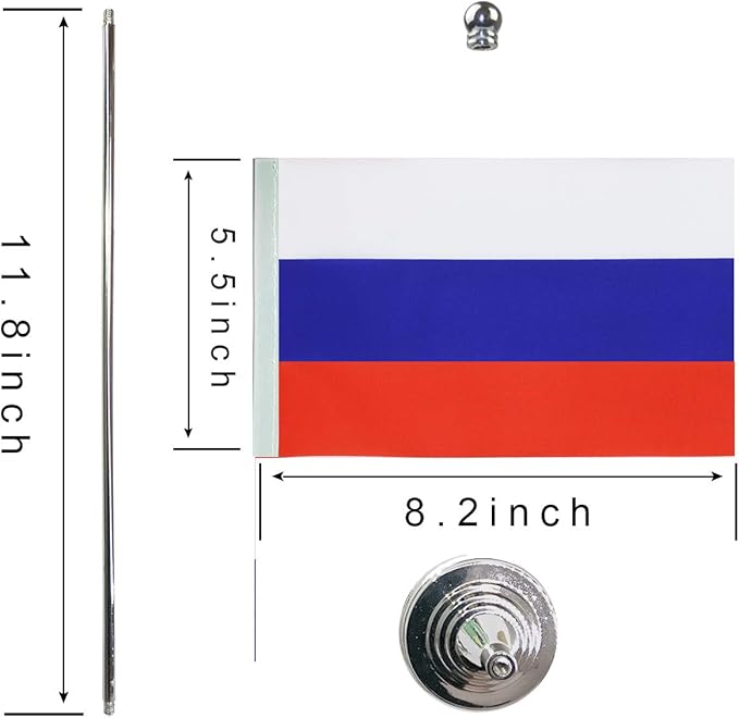 Russia Russian Flag Table Desk Flags,Office Flag,International World Country Flags Banners,Festival Events Celebration,Office Desk Home Decoration