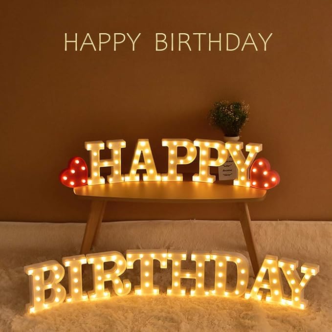 MUMUXI Marquee Light Up Letters | Large Light Up Numbers | Battery Powered and Bright with Every Letter of The Alphabet | for Wedding, Birthday, Party, Celebration, Christmas or Home Decoration (P)