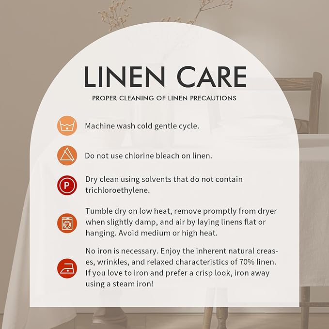 MIULEE White Linen Cotton Blend Tablecloth Rectangle, Luxury Waterproof Stain Resistant Durable Farmhouse Oblong Table Cloth for Dining Party Christmas Weddings Birthday Picnic Events, 52 x 84 inch