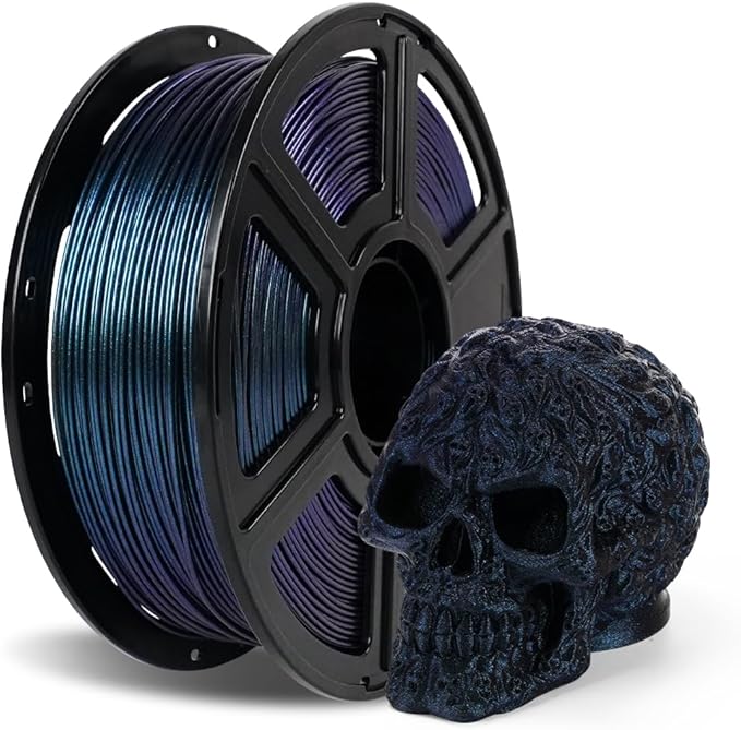FLASHFORGE 3D Printer Filament Chameleon PLA Color Shift Filament 1.75mm, Changes Color with Light and Angles, 1KG Spool (2.2lbs), Dimensional Accuracy +/- 0.02mm for FDM 3D Printers (Burnt Titanium)