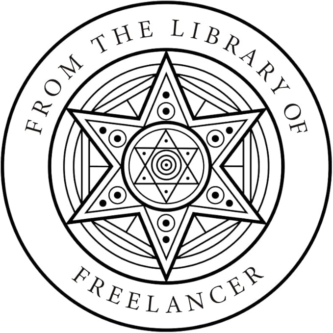 Personalized Book Embosser - Custom Library Stamp, Personal Gifts for Book Lovers, Readers, Teachers (Star-01)