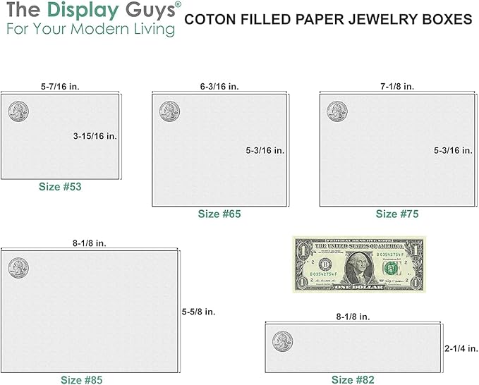 TheDisplayGuys - 25-Pack #53 Kraft Paper Cardboard Gift Boxes/Jewelry Cases w. Cotton Padding & Lid - Teal Green - (5.4" x 3.9" x 1.0")
