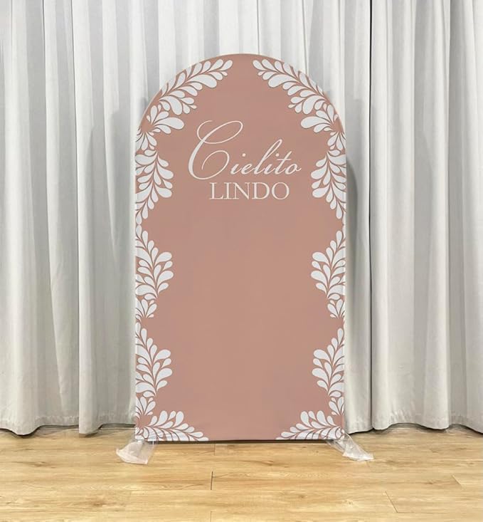 Mexico Theme Arch Stand Covers Fiesta Wedding Party Elastic Fabric Background Birthday Baptismx Baby Shower Decor Props (100x200cm(W40''H78''),G-3744)