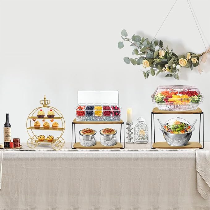INNOVATIVE LIFE 3 Tier Cupcake Stand Cupcake Holder Candy Cookies Tiered Serving Tray Dessert Stand for Afternoon Tea Party Table Decoration