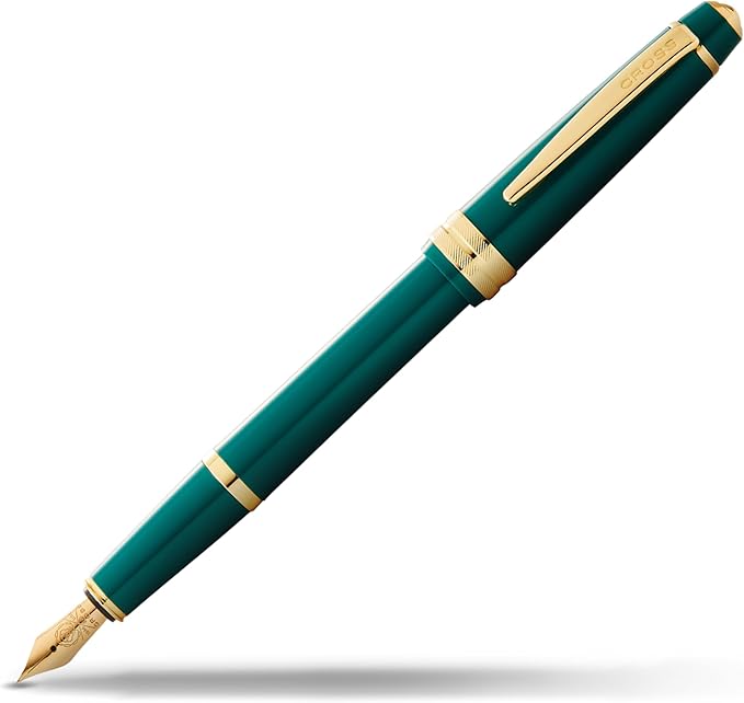 Cross Bailey Dark Green with Gold Medium Nib Fountain Pen