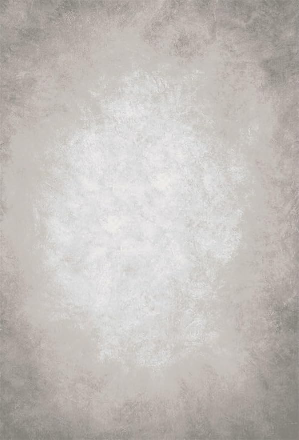 6.5x10ft Grey Portrait Photography Backdrops Solid Texture Abstract Photo Background for Photoshoot