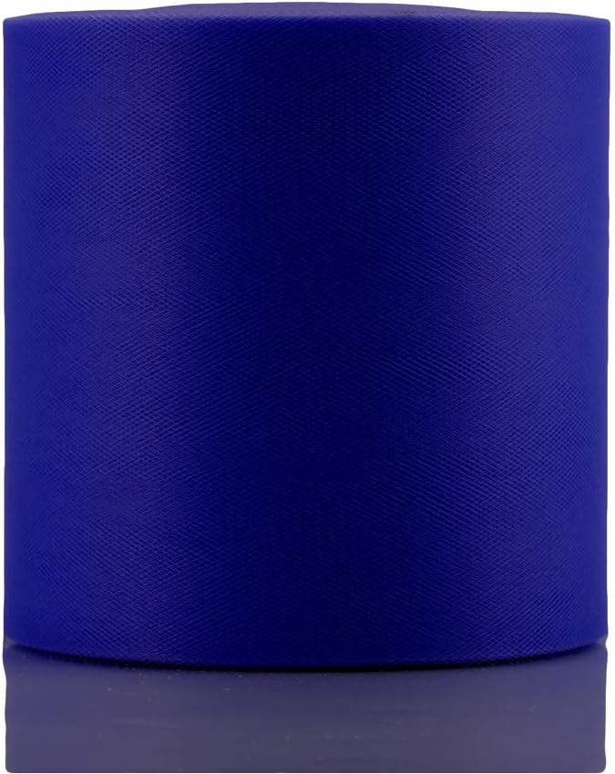 Tulle Fabric Roll, 6” by 200 Yards (600FT) Tulle Organza Fabric Spool for DIY Tutu Skirt Baby Shower Decor Wedding Backdrop Crafts Birthday Party Supplies (Royal Blue)
