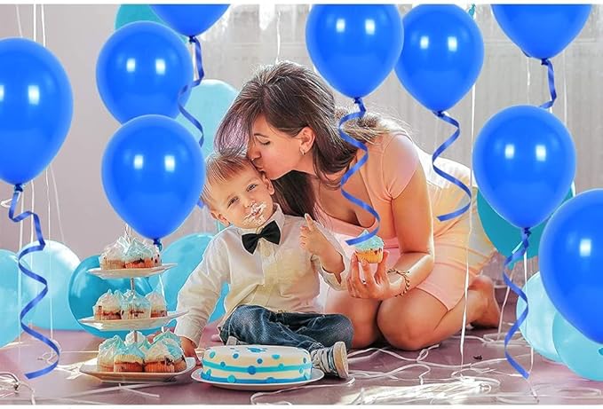 TONIFUL 500 Yards Curling Ribbon-Balloon Ribbon-Balloon String for Art&Craft Decor,Gift Wrapping,Ribbons and Bows for Christmas New Year Birthday Gifts (Blue)