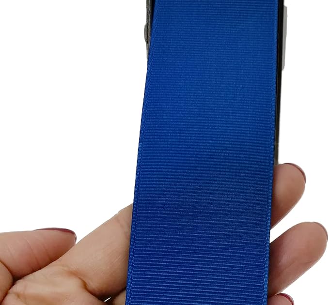 One Roll 50 Yards Soild Royal Blue Grosgrain Ribbon 1 1/2 inch Flower Bouquets Ribbons- Thick Gift Wrapping Ribbon-DIY Crafts Bow Hair Headband Accessories Ribbons #352(38mm)