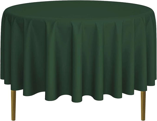 Lann's Linens - 10 Premium 90" Round Tablecloths for Wedding/Banquet/Restaurant - Polyester Fabric Table Cloths - Hunter Green