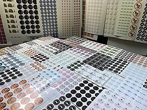 Avgrafx 110 Round or Square Custom Personalized Stickers Labels Vinyl Waterproof Dishwasher Safe, Made USA, Any Text or Image (4x4 Inches)