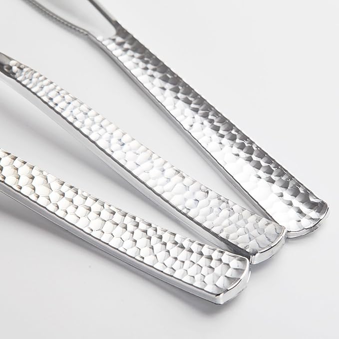 Supernal 180 pieces Silver Plastic Silverware, Disposable Plastic Silverware Heavy Duty, Silver Disposable Cutlery Sets Include 60 Forks, 60 Knives and 60 Spoons Suitable for Birthday, Party, Wedding