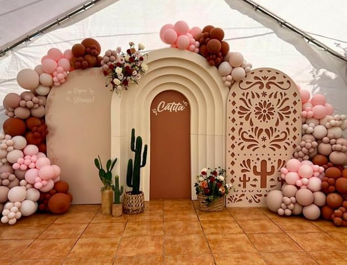 Mexico Theme Arch Stand Covers Fiesta Wedding Party Elastic Fabric Background Birthday Baptismx Baby Shower Decor Props (75x180cm(W30''H72''),G-3741)
