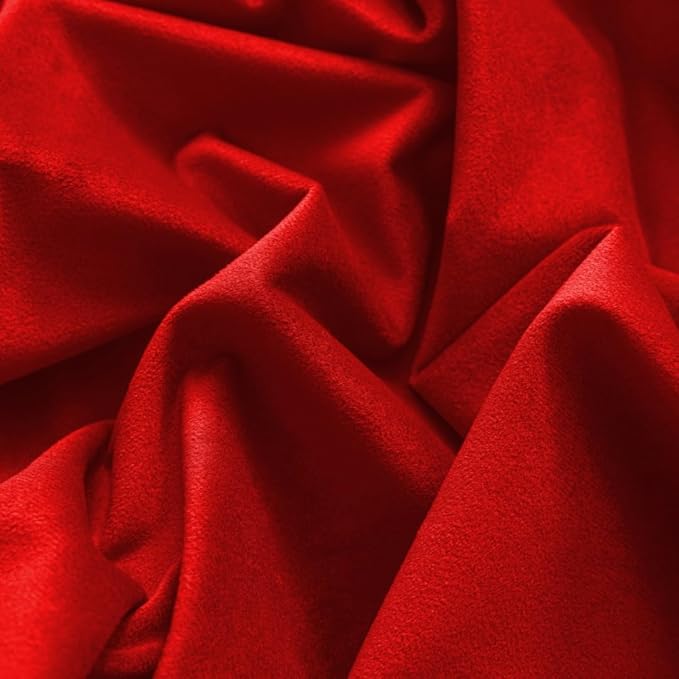 F-CHU Luxury Red Tablecloth Thickset Velvet Tablecloth with Beautiful Gold Tassels Vintage Table Cloth for Home Decor Wedding, Party, Banquet and Events 60x70-Inch