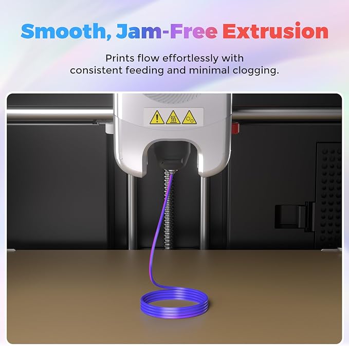 FLASHFORGE Silk Dual Color Filament, Blue and Rose 2 in 1 Coextrusion Silk PLA Filament 1.75mm, 3D Printer Filament Color Change 1kg(2.2lbs) Spool, Dimensional Accuracy +/- 0.02mm