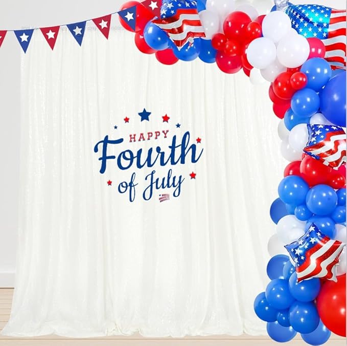 PartyDelight Sequin Backdrop Iridescent 6FTx6FT for Photography Curtain Special Events Party
