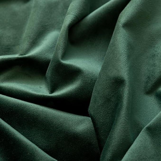 F-CHU Small Square Tablecloth 36 x 36 Inch Velvet Table Cloth Solid Green Small Round Table Cover for Nightstand End Bedside Table Tabletop Decoration，Green Tablecloth
