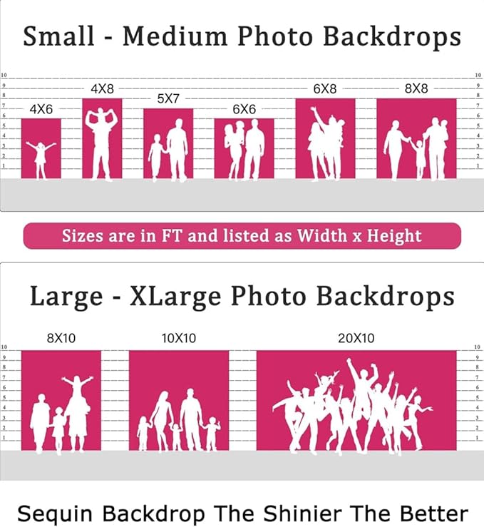 ShiDianYi Blush 8FTx10FT Sequin Backdrop, Sequined Party Backdrop for Baby Shower/Birthday/Wedding
