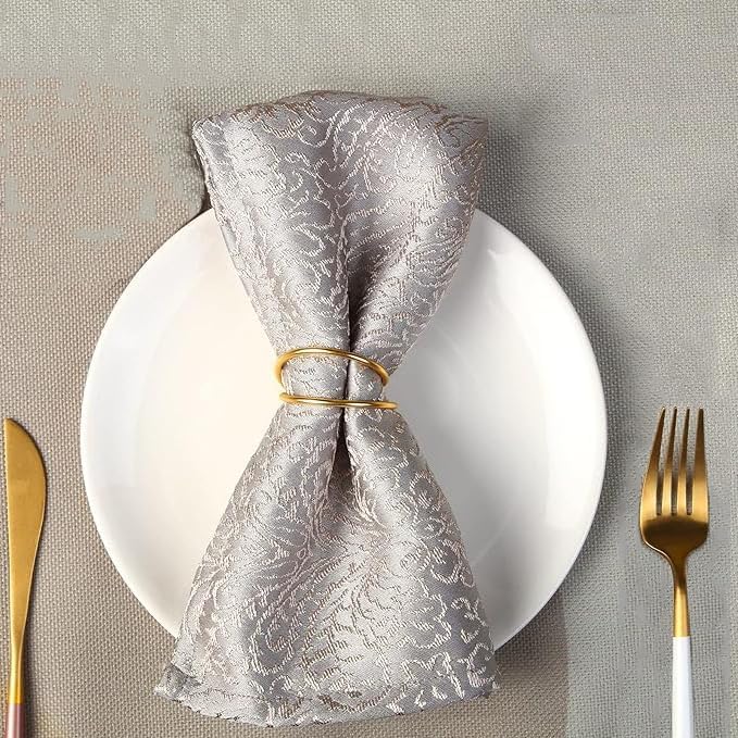 Gold Napkin Rings - 72 PCS Metal Spiral Napkin Rings(Spiral) Napkin Holders Buckles for Family Dinner, Wedding, Party,Table Decorations