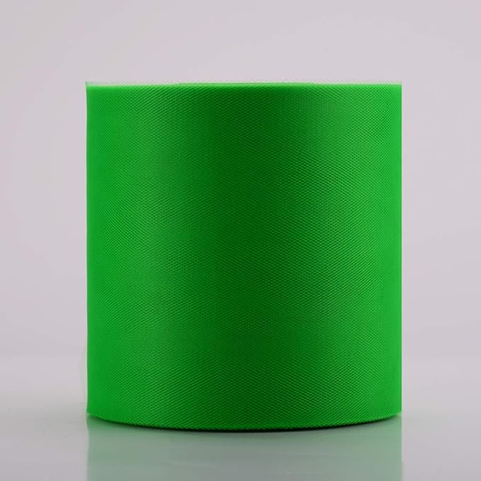 Tulle Fabric Roll, 6” by 200 Yards (600FT) Tulle Organza Fabric Spool for DIY Tutu Skirt Baby Shower Decor Wedding Backdrop Crafts Birthday Party Supplies (Green)