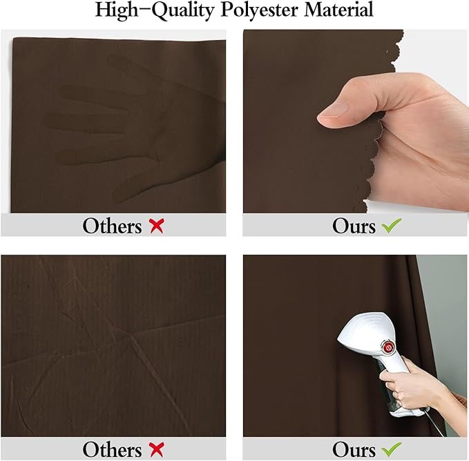 5x7FT Brown Screen Backdrops for Photography,High Density, Wrinkle Resistant, Photo Video Studio, Party, Events,Home Decor
