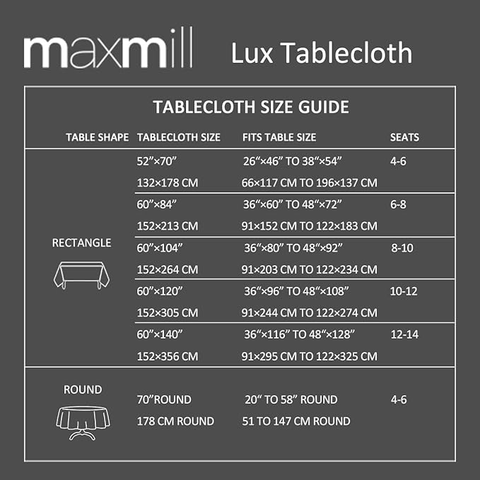 maxmill Lux Faux Linen Tablecloth with Slubby Yarn Textured Weaves Wrinkle Free Anti-Shrink Soft Table Cloth for Kitchen Dining Tabletop for Outdoor and Indoor Use Rectangle 60 x 84 Inch Blush