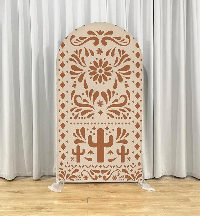 Mexico Theme Arch Stand Covers Fiesta Wedding Party Elastic Fabric Background Birthday Baptismx Baby Shower Decor Props (Customized,G-3741)