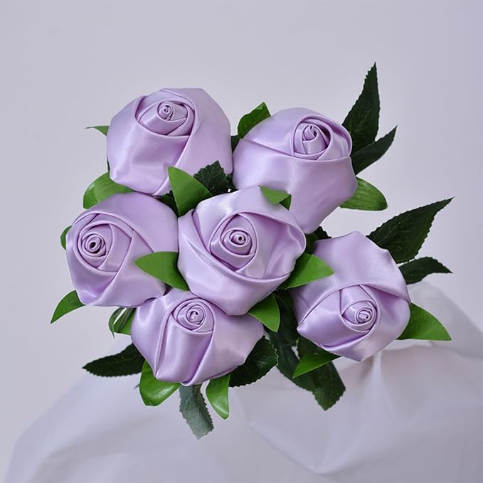 1" x 50 Yards Light Purple Satin Ribbon Single Faced Fabric Ribbons for Gift Wrapping, Crafting, Bows Making, Flower Bouquet, Wedding, Home Decor