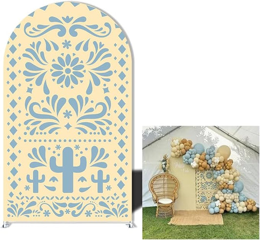 Mexico Theme Arch Stand Covers Fiesta Wedding Party Elastic Fabric Background Birthday Baptismx Baby Shower Decor Props (90x180cm(W35''H72''),G-3743)