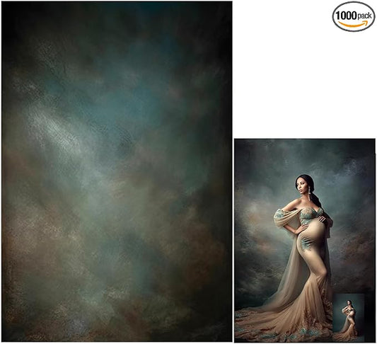 6x9ft Aqua Backdrops Portrait Backdrops for Photography Mottled Photo Background