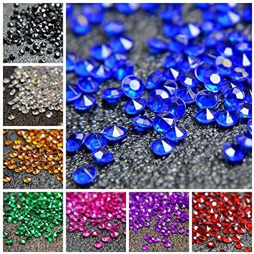 1000pcs/ Pack Wedding Table Acrylic Diamond Scatter Crystals Confetti Acrylic Gems Vase Fillers Rhinestones for Wedding, Bridal Shower, Vase Beads Decorations (10mm, Baby Pink)