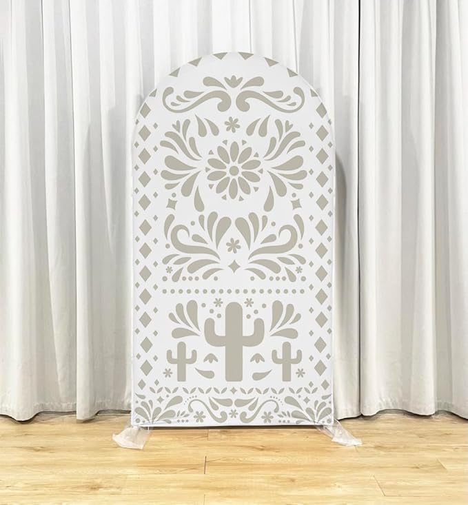 Mexico Theme Arch Stand Covers Fiesta Wedding Party Elastic Fabric Background Birthday Baptismx Baby Shower Decor Props (90x180cm(W35''H72''),G-3742)