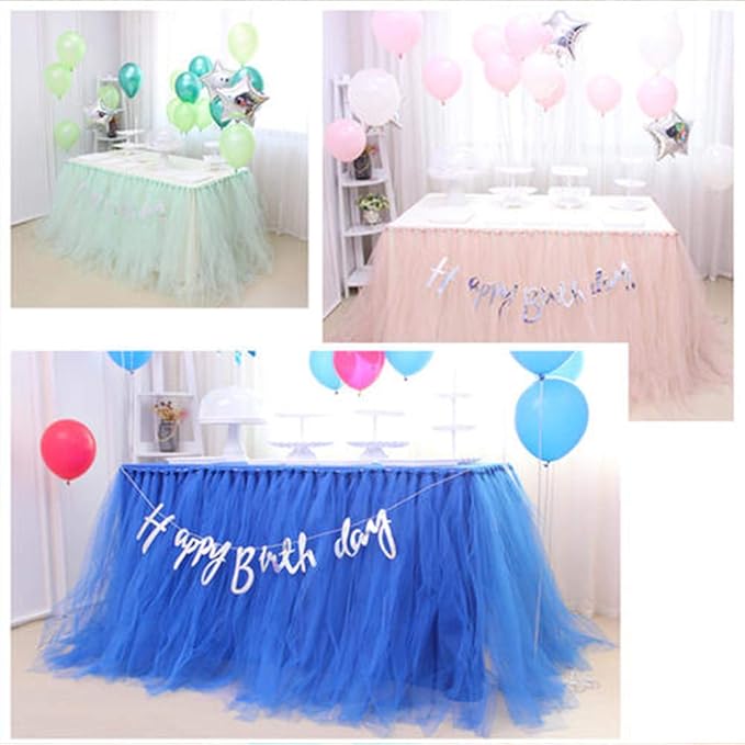 Tulle Rolls 6” by 100 Yards (300 feet) Tulle Roll Spool Fabric for DIY Tutu Skirts Wedding Baby Shower Crafts Decorations Party Supplies (Royal Blue)