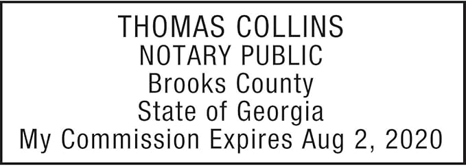 MaxMark Notary Stamp for State of Georgia- Self Inking Stamp