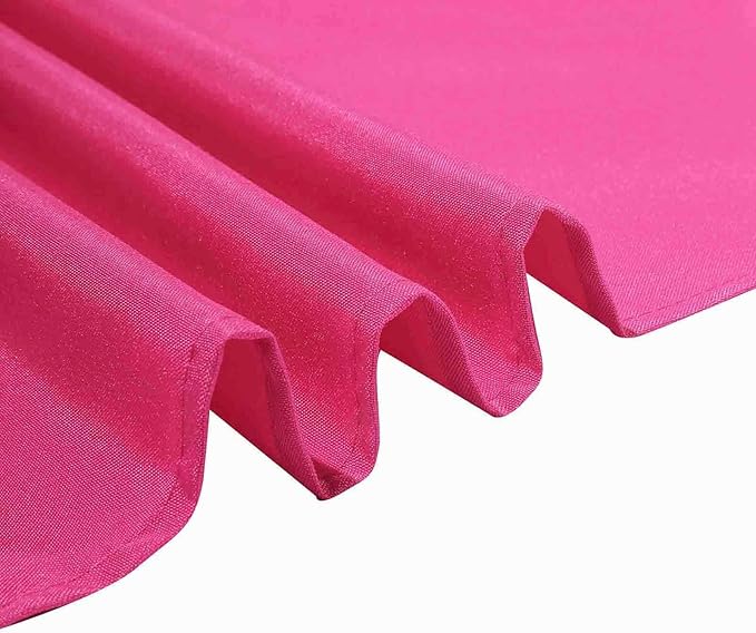 Efavormart 70" Premium Square Polyester Tablecloth for Wedding Kitchen Dining Events - Fushia