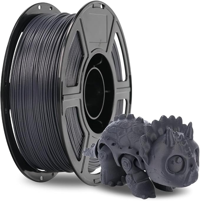 FLASHFORGE Carbon Fiber PETG Filament 1.75mm, Carbon Fiber PETG 3D Printer Filament, 1KG Spool Dimensional Accuracy +/- 0.02mm, Lightweight & Heat-Resistant & Moisture Free (Volcanic Rock Gray)