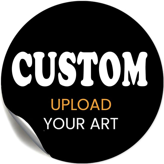 Premium Custom Stickers Labels - Personalized Stickers for Businesses Logo and Name. Birthday Pets and Label Product Boxes Wedding Favors Waterproof Labels (custom image, very samll 1inch)